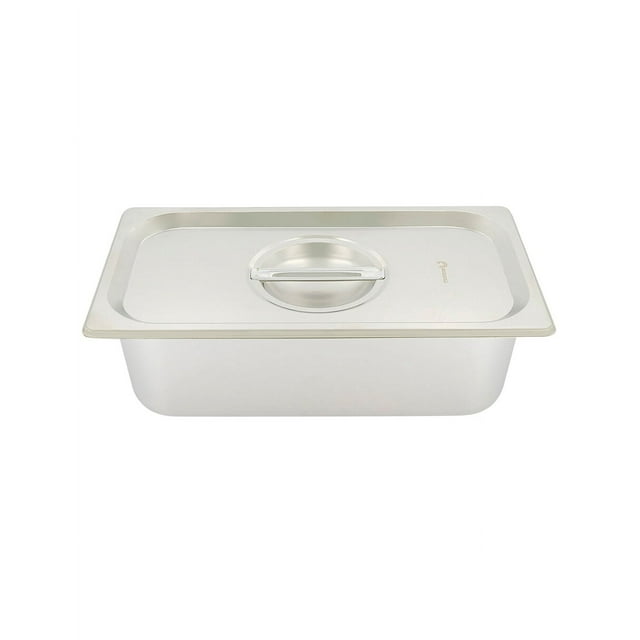 Inserto Acero Inoxidable con tapa 1/3 10 CM Shorbull. Esquinas reforzadas Shorbull Inserto de acero inoxidable
