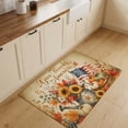 thumbnail image 3 of Entryway Rug 2'x3', Thanksgiving Kitchen Runner Rugs Non-Slip Carpet Mats, Fall Pumpkin USA Flag Sunflowers Retro Bedside Rugs Runners Washable Floor Carpet for Bathroom Laundry Room, 3 of 8