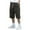 Dark Gray, variant on Men's Cargo Shorts Drawstring Elastic Waist Solid Plus Size Over the knee Shorts Loose Casual Pants