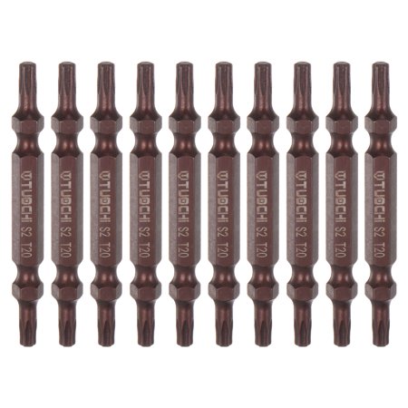 Uxcell 10pcs T20 Magnetic Double-Ended Screwdriver Bits 1/4 Hex Shank S2 Steel Solid Torx Hardware Accessory Tools Uxcell 10pcs T20 Magnetic Double-Ended Screwdriver Bits 1/4 Hex Shank S2 Steel Solid Torx Hardware Accessory Tools