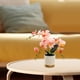 thumbnail image 1 of Flor Artificial de orquídeas de imitación, decoración realista, arreglo de flores, plantas en macetas, decoraciones de bonsái para dormitorio de boda , Rosa Macarena bonsais artificiales, 1 of 8
