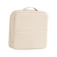 thumbnail image 3 of Neceser de maquillaje de pie, organizador de maquillaje de viaje con asa, impermeable y multiusos. Beige, 3 of 8