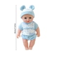 thumbnail image 3 of 12 Inch Soft Sound Doll with Accessories Set,PVC Simulated Lovely Doll,360° Limbs Rotation Design,Nurturing Skill Training Toy,Lightweight Portable Companion,Interactive Festival Birthday Gift, 3 of 6