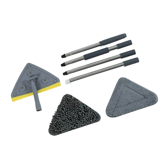 Wosthever Fregona telescópica Universal para limpieza de paredes y ventanas, limpiador de vidrios, triángulos, limpiaparabrisas para paredes, Suministros de limpieza para el hogar
