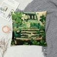 thumbnail image 2 of St. Patrick's Day Cartoon Mouse Decorative Throw Pillow Covers , Luck Shamrock Clover Love Hearts Cushion Case Decor, Pinch Me Charm Irish Holiday Home Decoration for Sofa Couch, 2 of 5