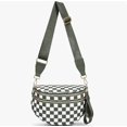 thumbnail image 1 of Small Crossbody Diaper Bags Mini Checkered Fanny Pack Diaper Bag For Baby Travel, Nylon Crossbody Bum Bags,  Dark Green, 1 of 5
