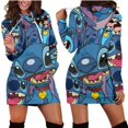 thumbnail image 5 of 2023 Nuevo vestido con capucha de Stitch, suéter, vestido de moda de Disney, sudadera, vestido con capucha con estampado 3D por todas partes para mujer, 5 of 5