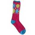 thumbnail image 3 of Women's Softee Knee High Socks, 2 Pack Turquoise/Argyle 9-11, 3 of 3
