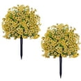 thumbnail image 4 of Zzistar 1.97FT Artificial Trees With Ground Spike Set Of 2, Weather-Resistant Faux Shrubs Bushes Potted Plants With Flowers For Outdoor Indoor Front Porch Garden yellow, 4 of 7