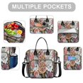 thumbnail image 2 of Pioneer Flower Floral Print Pattern Womens Lunch Box for Work,Insulated Large Lunch Bag for Tween and Teen,Loncheras Para Mujer,Leakproof Adult Lunch Bag for Work,Beach,Travel,Picnic,Camping, 2 of 7