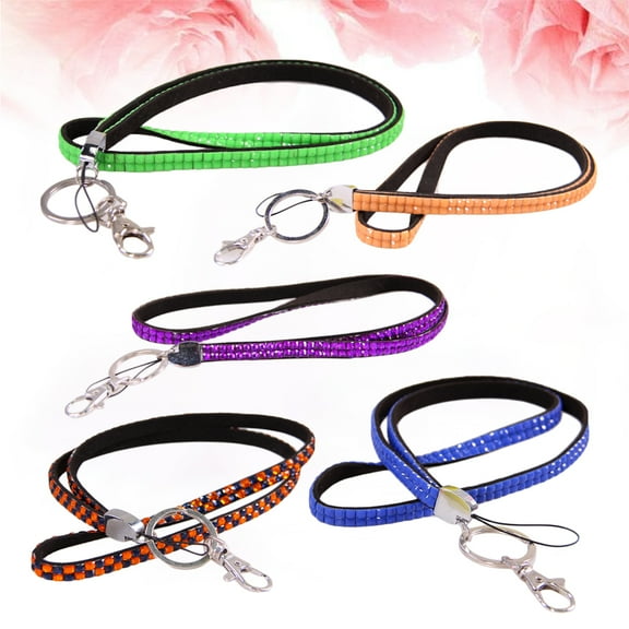 GOOHOCHY  5 Pcs Phone Lanyards for Around The Neck Mobile Cord Shiny