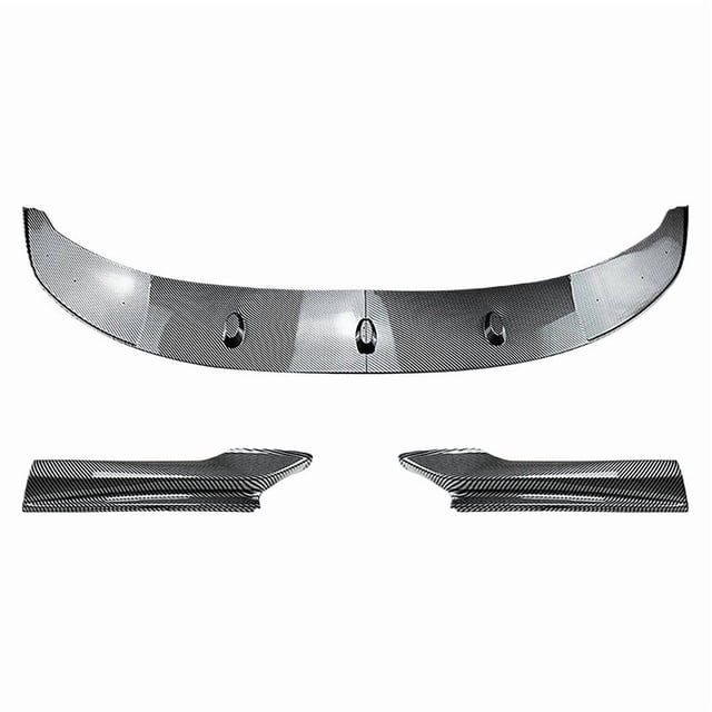3Pcs PP Front Bumper Lip Spoiler Splitter Protection Trim Lip Cover Fit For BMW 5 Series F10 F11 M Sport 2011-2017
