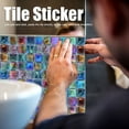 thumbnail image 3 of PVC Decorative Tile Stickers Peel and Stick Waterproof Wall Sticker for Kitchen Background, 3 of 12