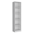 thumbnail image 2 of White Narrow 5-Shelf Bookcase for Small Spaces, 2 of 9