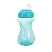 Nuby No Spill Easy Grip Training Sippy Cup, 6+ Months, Aqua, 8 oz