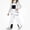 White, variant on WAVSUF Girls Boys Snow Ski Overalls Insulated Puffer Down Multi Pockets Ripstop Snowboarding Winter Pants Blue 7-8