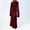 Red, variant on Elegant Women's Formal Dress For Daily Wear And Parties Round Neck Long Sleeve Solid Color Basic Style Versatile Outfit For Spring Summer And Fall Seasons Evening Dresses Caps And Gowns plus Size Long