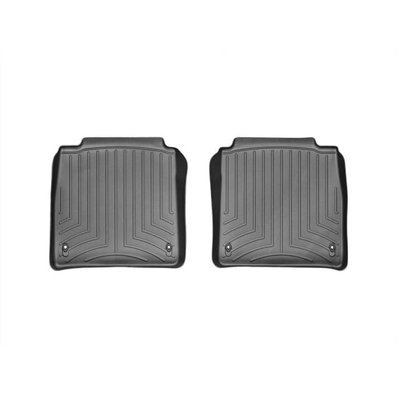 WeatherTech Custom Fit FloorLiners compatible with 2007-2012 Lexus LS - 2nd Row (2-Piece Liner), Black