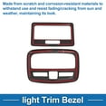 thumbnail image 4 of Light Trim Bezel for Suzuki Fronx 2024-2025 Front Row Rear Row Lamp Bezel Light Cover Decor Carbon Fiber Black 2 Pcs, 4 of 6