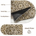 thumbnail image 6 of Traditional Morocco Round Area Rug 3Ft Washable Small Circle Rugs for Kitchen Entryway, Vintage Abstract Geometric Art Brown Non-Slip Carpet Floor Mats Indoor Outdoor Carpet Runner Home Decor, 6 of 8