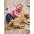 thumbnail image 4 of BemeyourBBs Toddler Baby Girl Summer Clothes 2 Piece Denim Outfits Short Sleeve T Shirt Tops and Bow Cherry Embroidery Jeans Shorts Set Toddler Girls Spring Summer Outfit, 4 of 9
