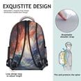 thumbnail image 2 of Team Sports Students Backpack Baseball Football Soccer Basketball Ball Game School Bag with Training Design, Durable and Adjustable Strap, 2 of 6