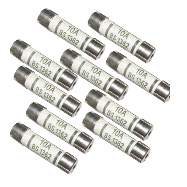 Paquete Tubos de Fusible de Cerámica de 240 a BS1362 de 6 X 25 Mm para de Regleta Eléctrica Cola Fusible de cerámica BS1362