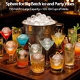 thumbnail image 3 of Sphere Ice Maker,164pcs/Day,Ice Ball Maker with Self-Cleaning&Timer,LED Touch Screen,Large Capacity Ice Maker for Home Bar,Whiskey & Cocktails, 3 of 10