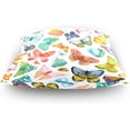 thumbnail image 4 of GZHJMY Watercolor Butterflies Velvet Oblong Lumbar Plush Throw Pillow Cover, Shams Cushion Case 20"x20", Decorative Invisible Zipper Design for Couch Sofa Pillowcase Only, 4 of 7