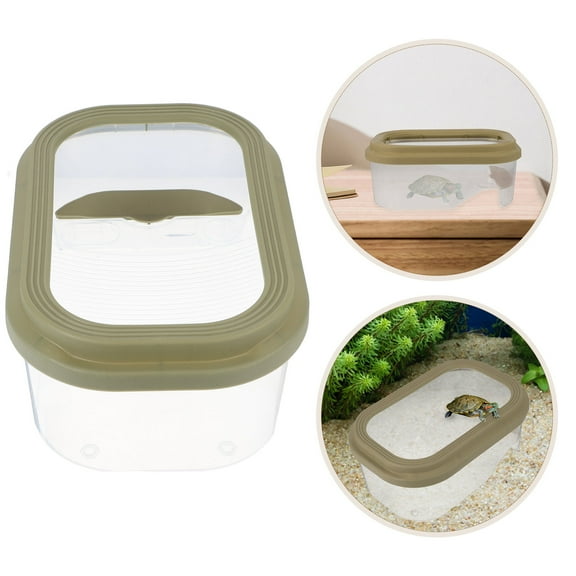 NIAIZEK Turtle Basking Platform Green Turtle Tank ABS for Reptile Enthusiasts 1Pack