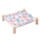 thumbnail image 2 of Cama elevada para perros | Cuna elevada de madera para mascotas | Tela de lona portátil y desmontable | Cama elevada transpirable y fría para gatos y perros pequeños de hasta 17 kg | Ideal para via, 2 of 5