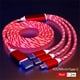 thumbnail image 3 of Cargador de teléfono para fiesta con luz LED brillante 3 en 1 de NNBILI, cable USB tipo C luminoso para Xiaomi, iPhone 14, Samsung S24, accesorios para teléfono, 3 of 5