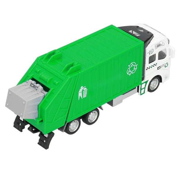 Trash Truck Toy, 1:48 Scale Push Pull Back Transport Pull Back