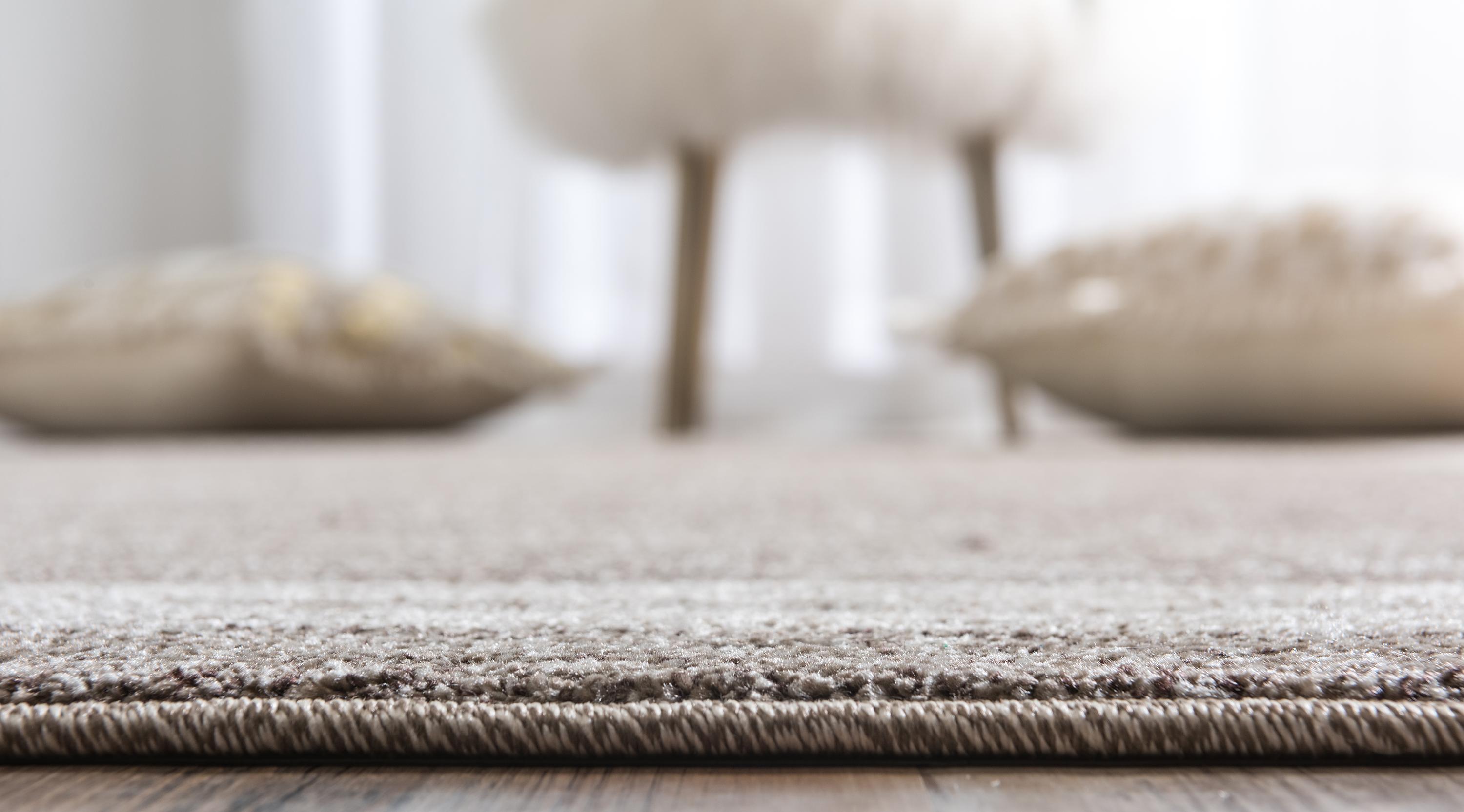 Unique Loom Del Mar Collection Area Rug - Maria (8' x 11' Rectangle Light Brown/Ivory)