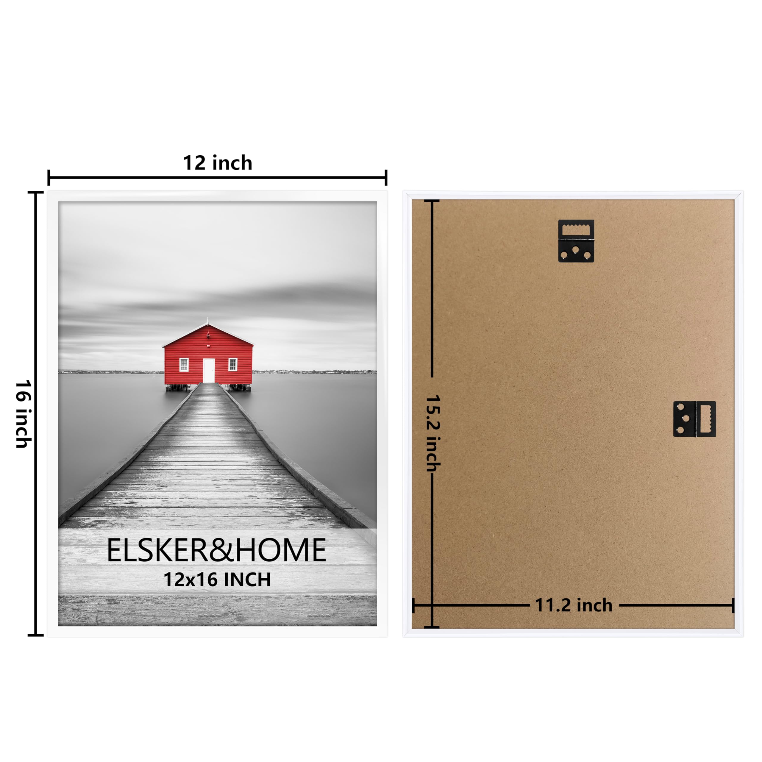 ELSKER&HOME 12x16 Poster Frame 3 Pack, White photo 7