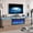 Gray2, variant on Hanyu Fireplace TV Stand with 36" Fireplace, 2 Tier 80" LED Entertainment Center with Fireplace for TVs Up to 90", Modern Wood TV Media with Storage Cabinets for Living Room, Grey