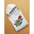 thumbnail image 3 of Colorful Map Of South Africa  Hoodie Men -Image by Shutterstock, Male Large, 3 of 4