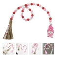 thumbnail image 3 of Tassel Bead String Wood Bead String Ornament Hemp Rope Bead Decor for Valentine's Day, 3 of 8