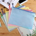 thumbnail image 5 of 30Pcs A4 File Organizer Bags Large Zip-up Mesh Pockets Test Paper Srorage Bags, 5 of 10