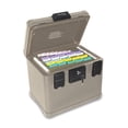 FireKing SureSeal Media Fire File Chest – Waterproof & Fireproof Document Storage, .6 Cu Ft, Hanging Files, Taupe – Case Of 2