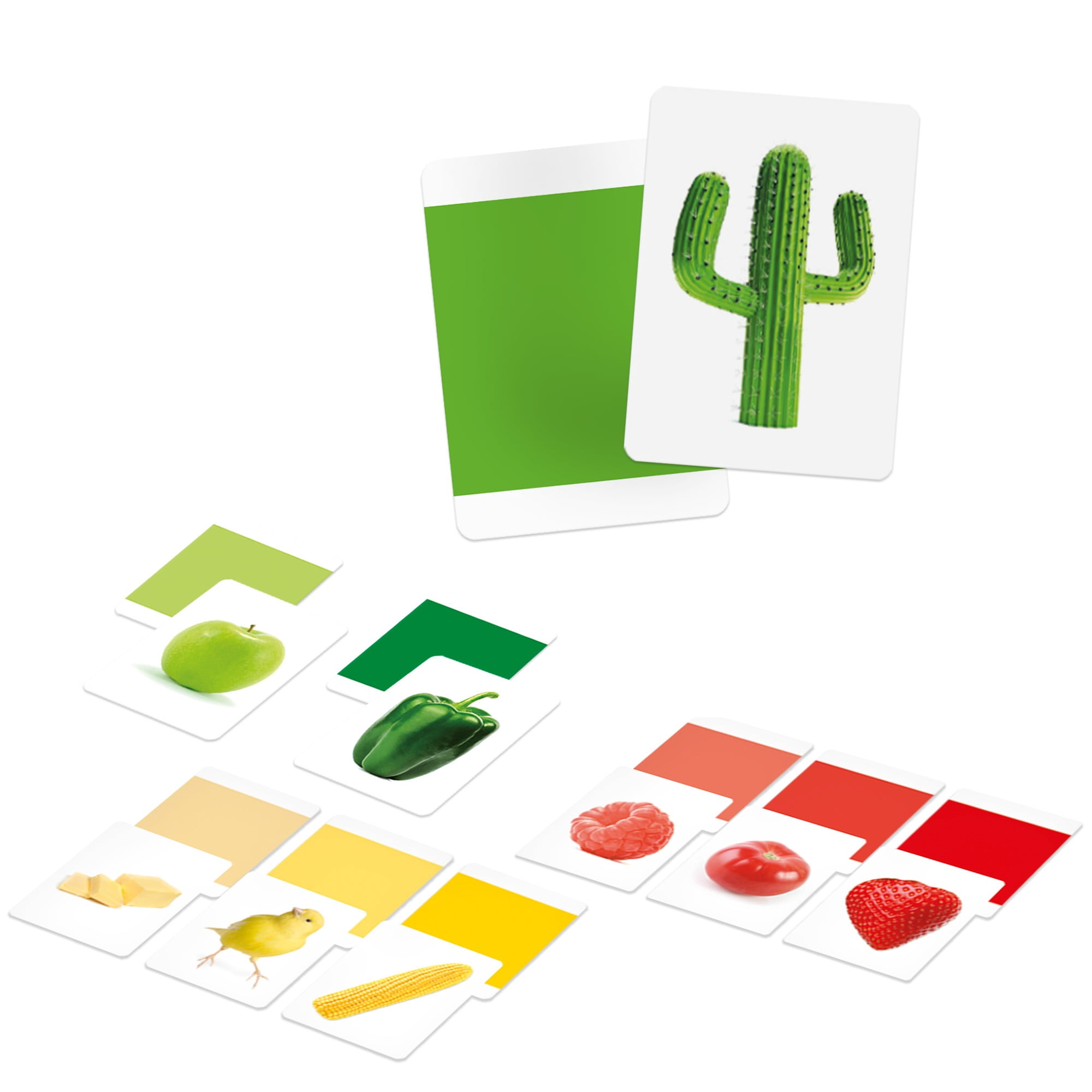 Headu: Maxi Flashcards - Colors - Sorting & Matching Game, Large Illustrated Cards, Visual Association Play, Preschool Montessori Activity Toddler 2-5