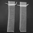 thumbnail image 3 of 150Pcs White Drawstring Organza Folding Hand Fan Pouch Party Wedding Favor Gift Bags,150 x Gift Bags (Only bags),white, 3 of 4