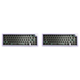 thumbnail image 3 of Teclado para juegos GMK67, uso práctico, accesorios de juegos retroiluminados RGB (púrpura), 2 uds., 3 of 4