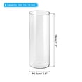 thumbnail image 2 of Uxcell 7.1"x2.6" Clear Glass Cylinder Vase Tabletop Flowers Vase Floating Candle Holder Vase, 2 of 6
