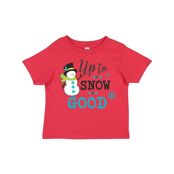 Inktastic Up to Snow Good with Snowman and Snowflakes Boys or Girls Toddler T-Shirt