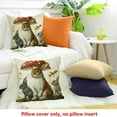 thumbnail image 4 of FCXZI 100% Linen Pillow Covers Rabbit Dog Cat Cushion Case Set of 1 24x24in, 4 of 5