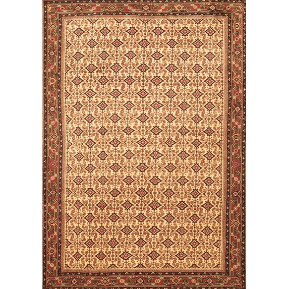 Ahgly Company Indoor Rectangle Persian Brown Traditional Area Rugs, 2' x 4'