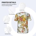 thumbnail image 5 of Rocae Ducks and Flowers for Breathable Men's Baseball T-Shirt Fashionable Casual Baseball Jersey, Moisture-wicking Sportswear 4X-Large, 5 of 9