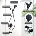 thumbnail image 4 of Wowow Single-Handle 8-Spray Shower Faucet 1.8 GPM with Adjustable Head and Tub Spout in Oil Rubbed Bronze (Valve Included), 4 of 7