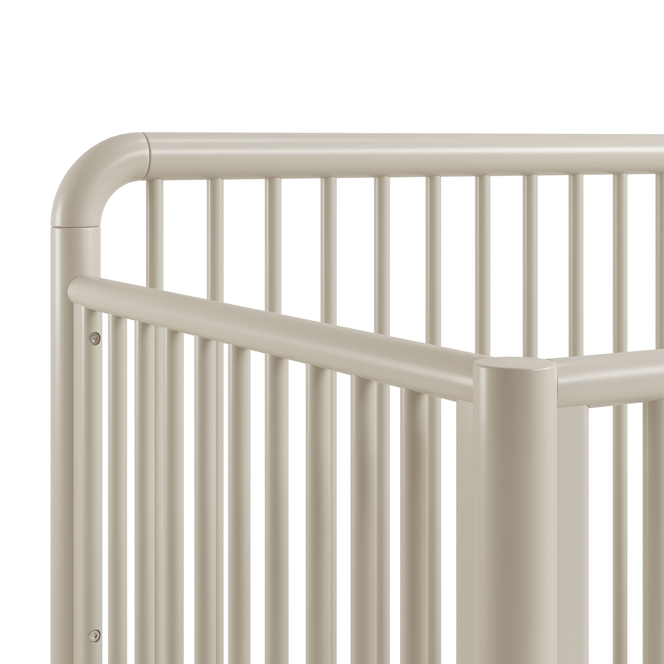 Storkcraft Porto 5-in-1 Convertible Crib with Bonus Toddler Guardrail - Frosted Oat